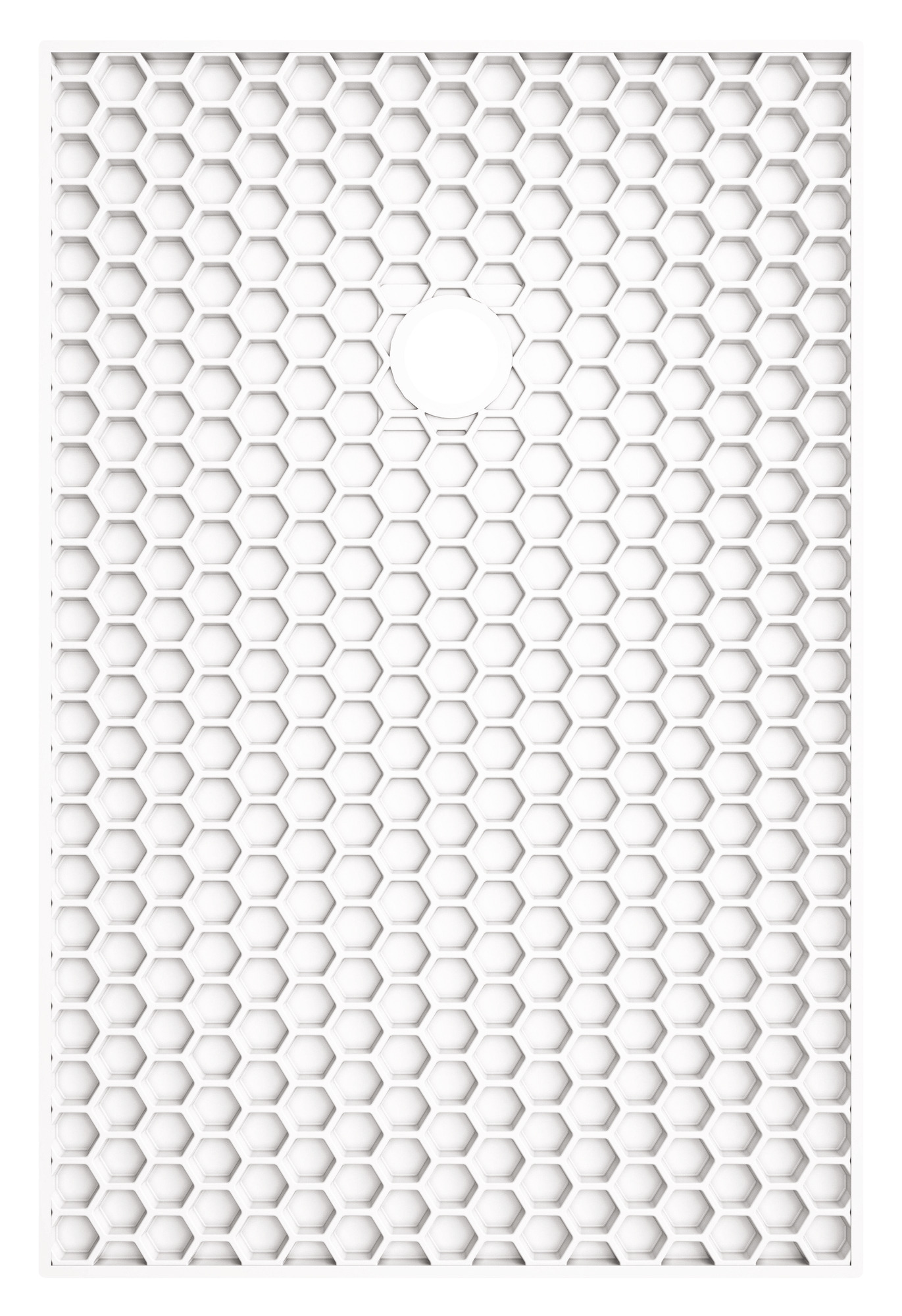 Receveur de douche resine LARA blanc 70x170 avec bonde ELMER BY AYOR 201016506 - vue 4