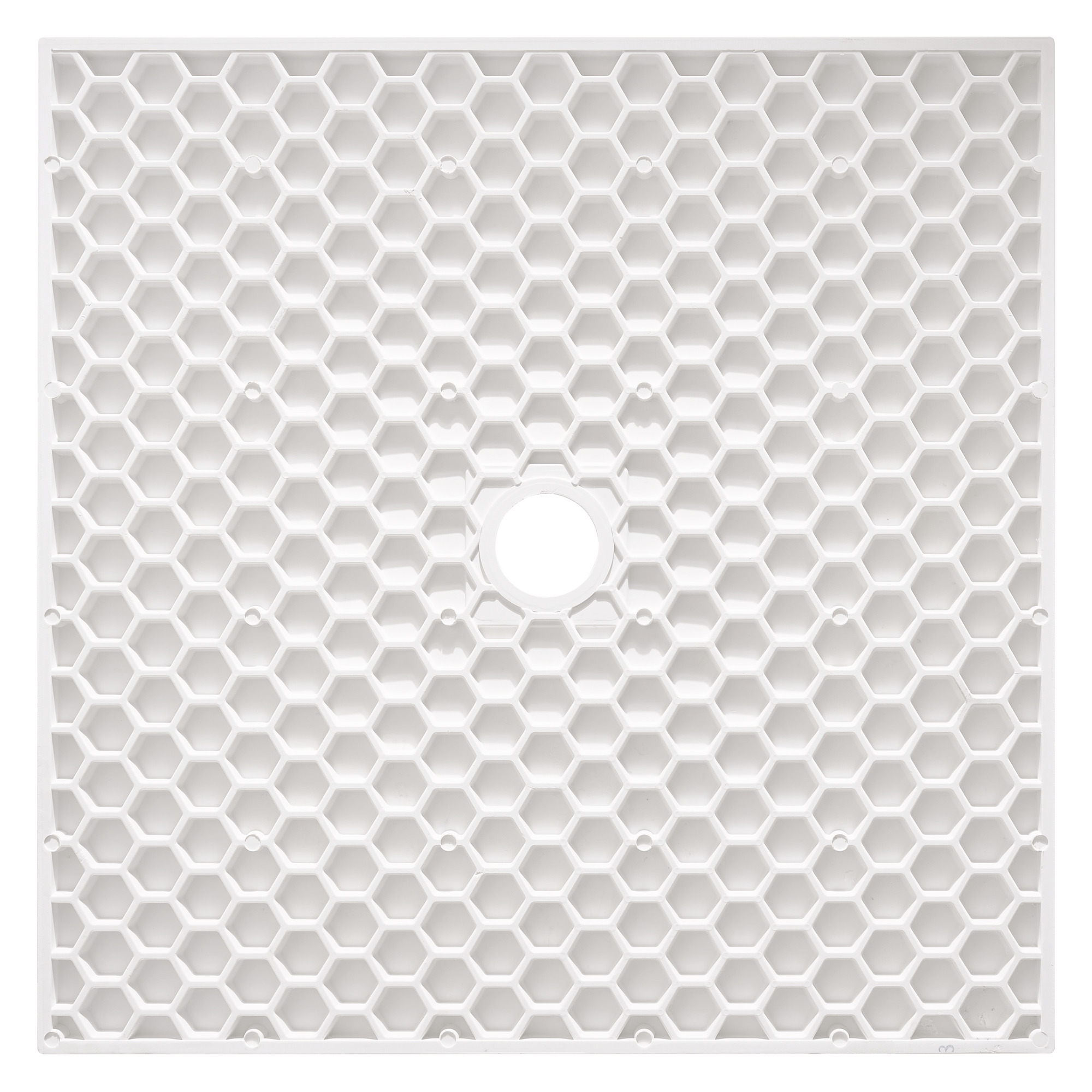 Receveur de douche resine LARA blanc 80x80 avec bonde ELMER BY AYOR 201016508 - vue 4