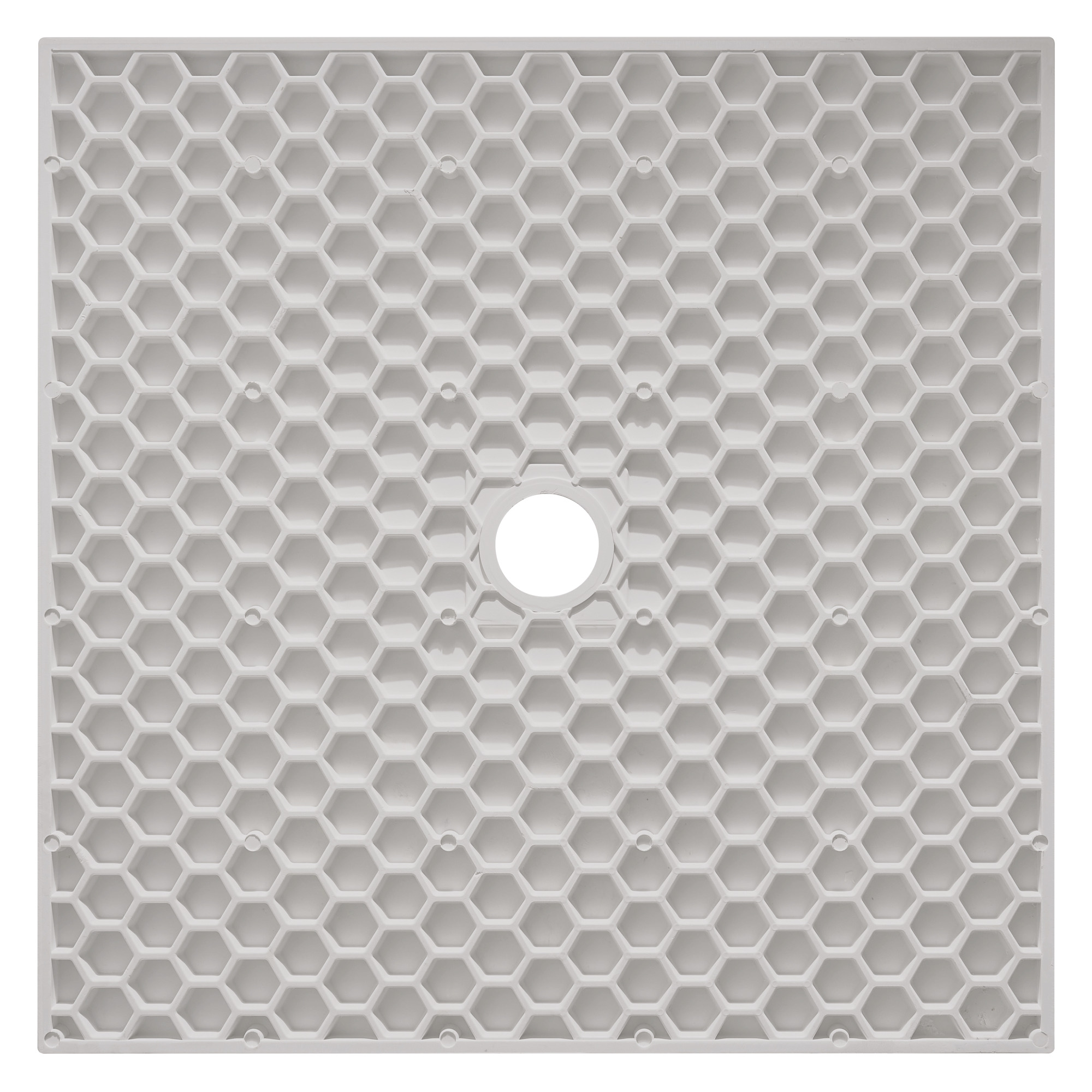 Receveur de douche resine LARA gris perle 80x80 avec bonde ELMER BY AYOR 201016608 - vue 4