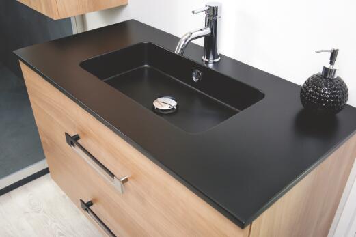 Meuble DACCA à suspendre 90cm avec miroir LED ALEXANDRIE ELMER BY AYOR 402111002 - vue 4