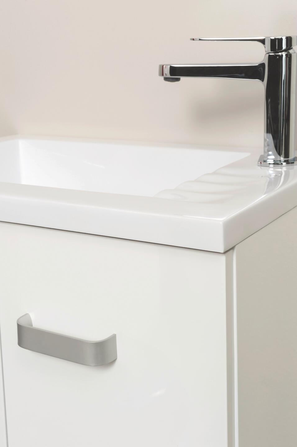 Meuble lave-mains de face blanc goia ONDEE 488945 - vue 4
