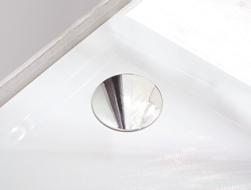 Receveur de douche extra-plat en béton de synthèse 80x100cm ONDEE 6237 - vue 4