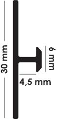 Profilé de jonction chromé pour panneau mural 4 mm ELMER BY AYOR 204011419 - vue 4
