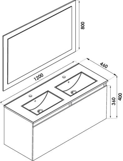 Meuble NUDEA 1.0 à suspendre 120cm nordic ELMER BY AYOR 401511303 - vue 4