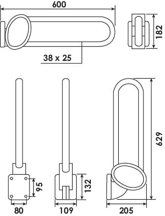 Barre relevable ARSIS blanc 60cm - PELLET PELLET 504013063 - vue 4