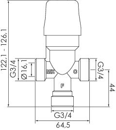 Limiteur de sécurité thermostatique réglable jusqu'à 55° SOMATHERM 602510602 - vue 4