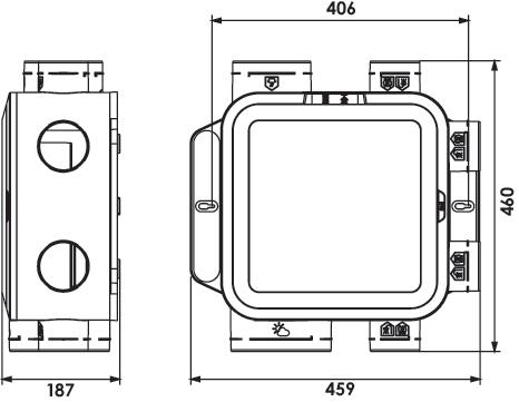 Kit V.M.C simple flux hygroréglable easyHOME compact - ALDES ALDES 607510106 - vue 4