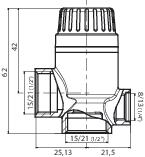 Bloc soupape mano pour installation de chauffage en circuit ferme SOMATHERM E1901-15 - vue 4