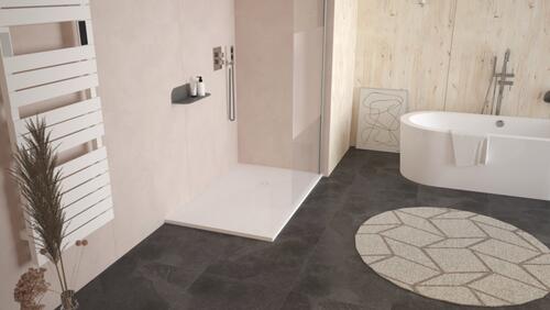 Receveur de douche résine de synthèse RECEA blanc 80x120 ELMER BY AYOR 201010609 - vue 4
