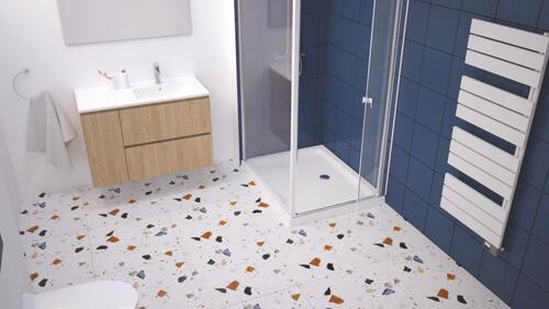 Receveur de douche céramique RIME 80X120cm hauteur 6,5mm ELMER BY AYOR 201011512 - vue 4