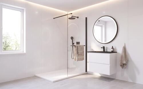 Receveur de douche céramique extra plat SOLEO 90x120cm ELMER BY AYOR 201014408 - vue 2