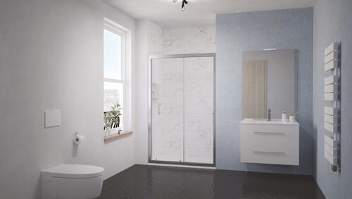 Paroi de douche porte coulissante ENLOK 120cm ELMER BY AYOR 203010113 - vue 3