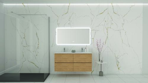 Panneau mural brillant marbre blanc ROMA 