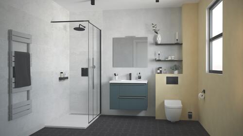 Caisson BOSTON bleu paon 100cm ELMER BY AYOR 401512020 - vue 2