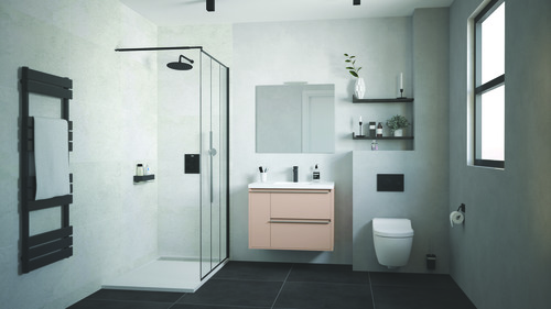 Caisson BOSTON rosé poudré 80cm ELMER BY AYOR 401512036 - vue 2