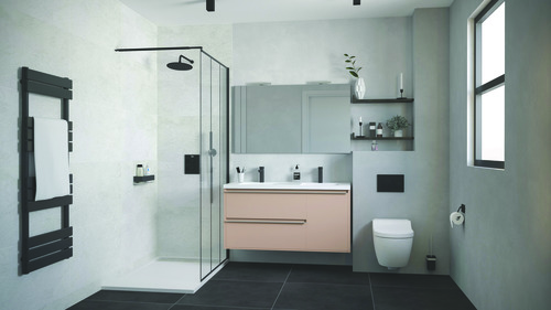 Caisson BOSTON rosé poudré 120cm ELMER BY AYOR 401512040 - vue 2