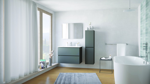Colonne TERRY grise mate 402110130 - vue 2