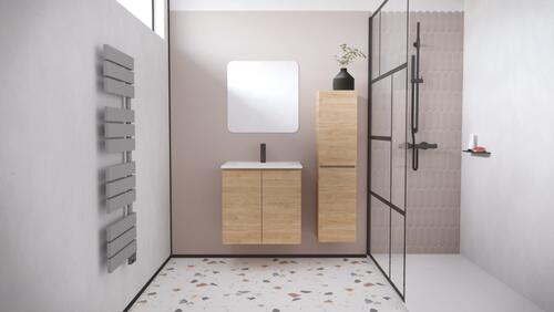 Meuble OSLO à suspendre 2 portes 60cm bois ONDEE 402117557 - vue 3