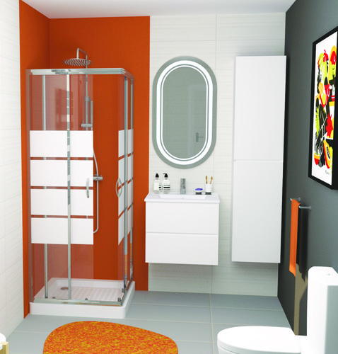 Miroir SIGNY ovale 57x100 cm 403115005 - vue 2