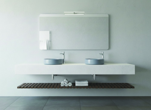 Miroir simple Athènes 120X60cm contours givrés ELMER BY AYOR 403119008 - vue 2