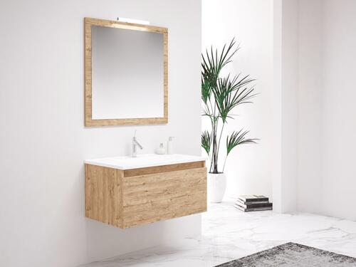 Miroir à suspendre NUDEA cognac 80cm ELMER BY AYOR 404011019 - vue 3