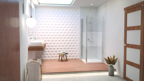 Paroi de douche porte pivotante verre givré SELYNA 80cm ELMER BY AYOR 405080 - vue 3