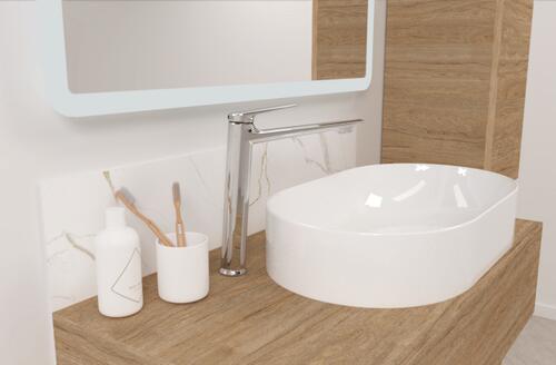 Mitigeur de lavabo haut taille L ARIANE chromé ONDEE 501016108 - vue 3