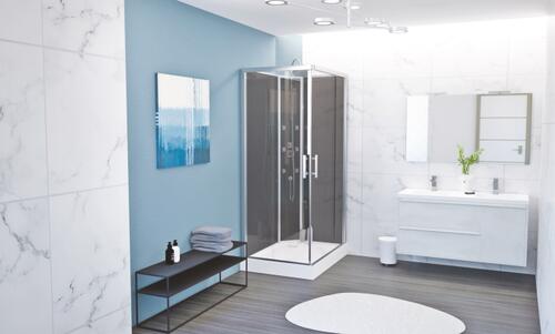 Cabine de douche accès d'angle 80x110mm ILDA ELMER BY AYOR 509480 - vue 3