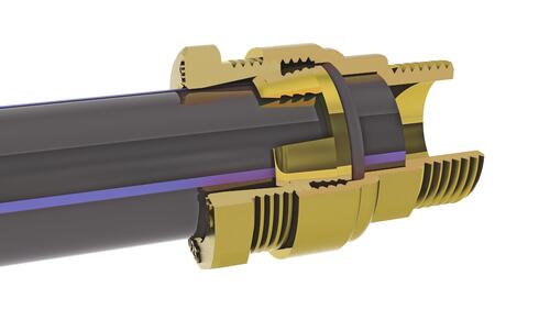 Raccord laiton mâle SUMO PE ø20-15/21