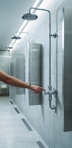 Robinet de douche temporisé chromé ONDEE 9154 - vue 3