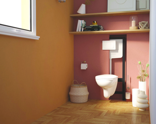 Pack WC suspendu universel complet avec cuvette et plaque de commande ROLF BY AYOR PACK501513509 - vue 4