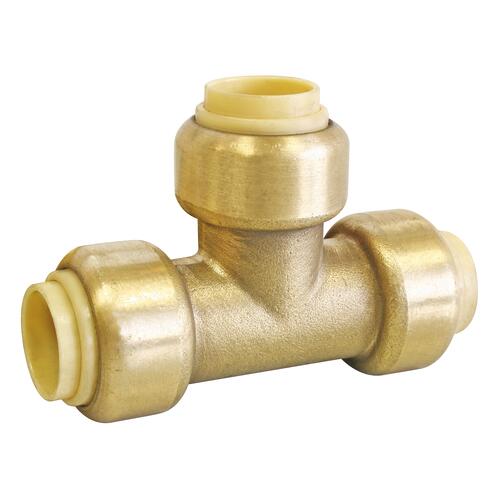 Té PushFit laiton égal à clipser Ø12