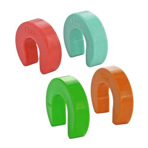 Kit de 4 bagues de démontage PushFit pour raccords à clipser Ø12, 14, 16, 18 mm