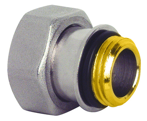 Raccord 2 pièces auto-étanche nickelé M26/34 198-26-33