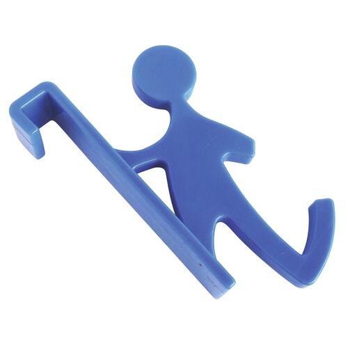 Patère pour sèche serviettes bleue