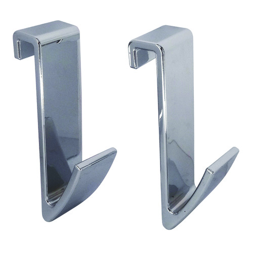 Lot de 2 patères chromées pour sèche serviettes SPC