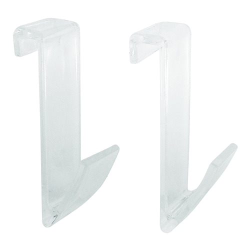 Lot de 2 patères transparentes pour sèche serviettes SPT