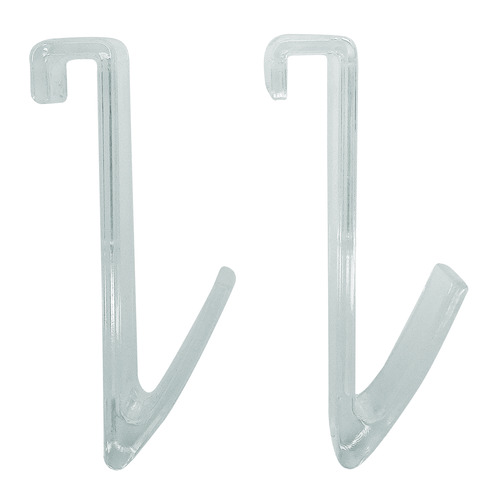 Lot de 2 patères transparentes pour sèche serviettes SPT - vue 2