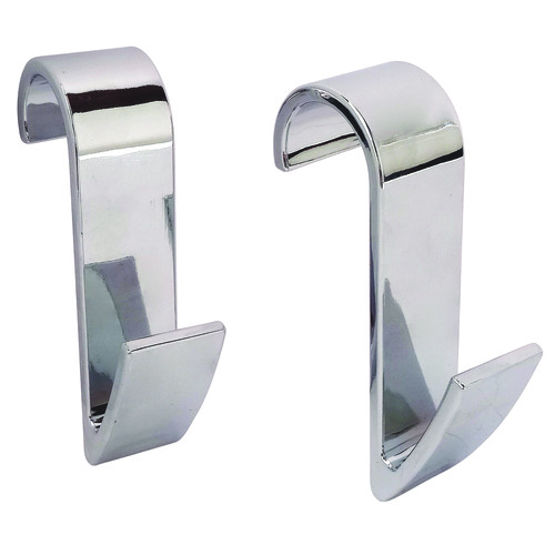 Lot de 2 patères chromées pour sèche serviettes SRDC