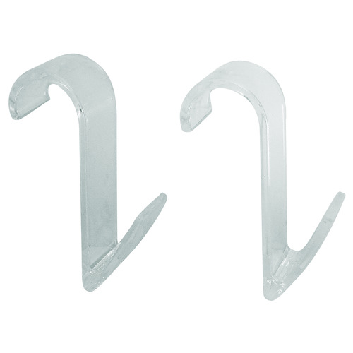 Lot de 2 patères transparentes pour sèche serviettes SRDT