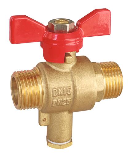 Vanne porte sonde double mâle 15/21