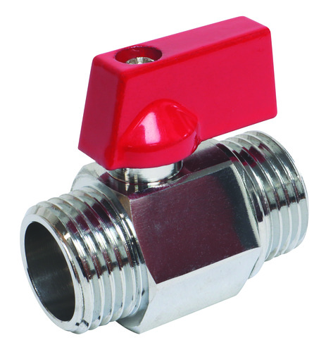 Mini vanne à sphère double mâle 15/21 SOMATHERM 101016002