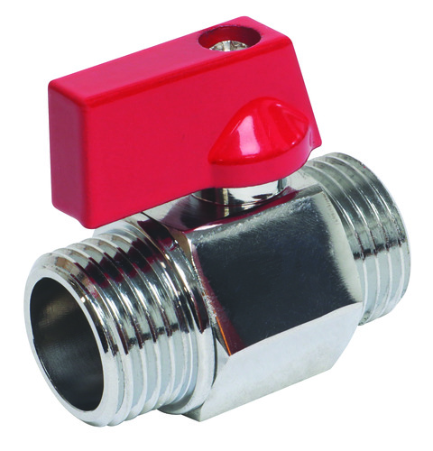 Mini vanne à sphère double mâle 15/21 SOMATHERM 101016002 - vue 3