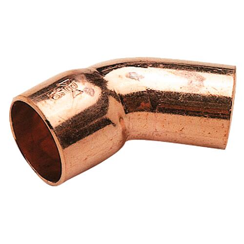 Coude 45° cuivre à souder mâle femelle ø16 (x10)