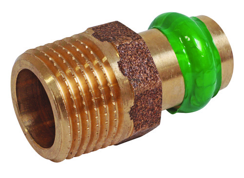 Raccord fixe mâle à visser et à sertir cuivre à sertir EAU ø16-20/27 SOMATHERM 101512277