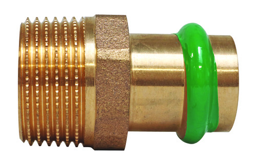 Raccord fixe mâle à visser et à sertir cuivre à sertir EAU ø18-15/21 SOMATHERM 101512278 - vue 2