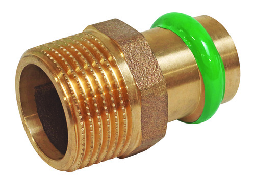 Raccord fixe mâle à visser et à sertir cuivre à sertir EAU ø18-20/27 SOMATHERM 101512279