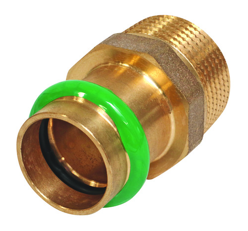 Raccord fixe mâle à visser et à sertir cuivre à sertir EAU ø18-20/27 SOMATHERM 101512279 - vue 3
