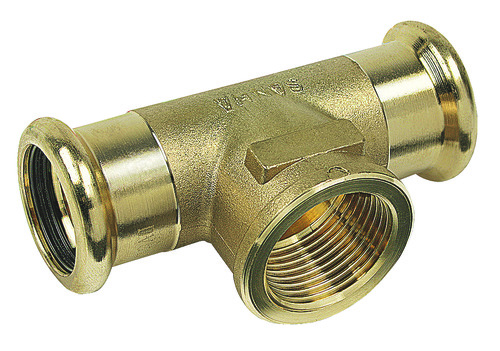 Té femelle au centre bronze à sertir EAU ø35-26/34 101512410
