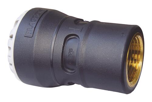 Raccord plastique femelle 15/21 enclipsable PE ø25 - PLASSON